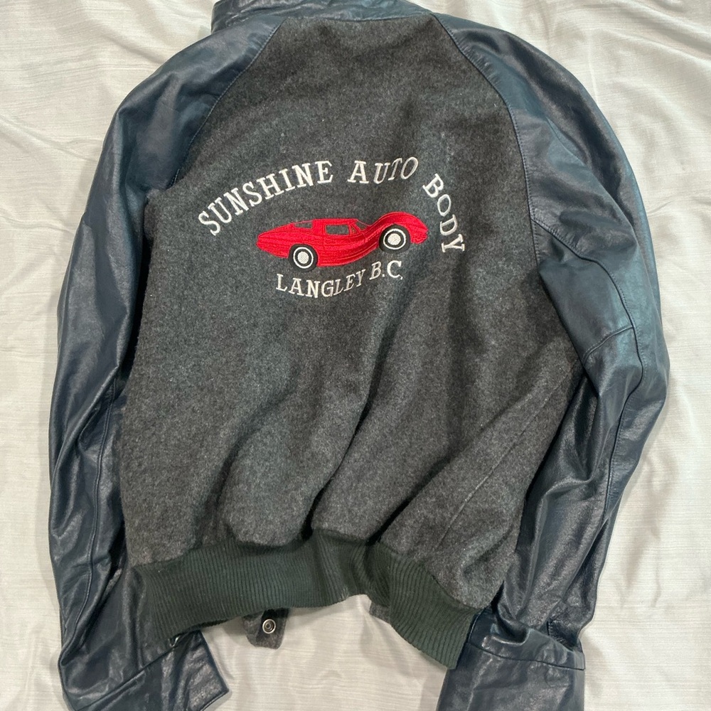 Sunshine Auto Body Jacket with Leather Sleeves